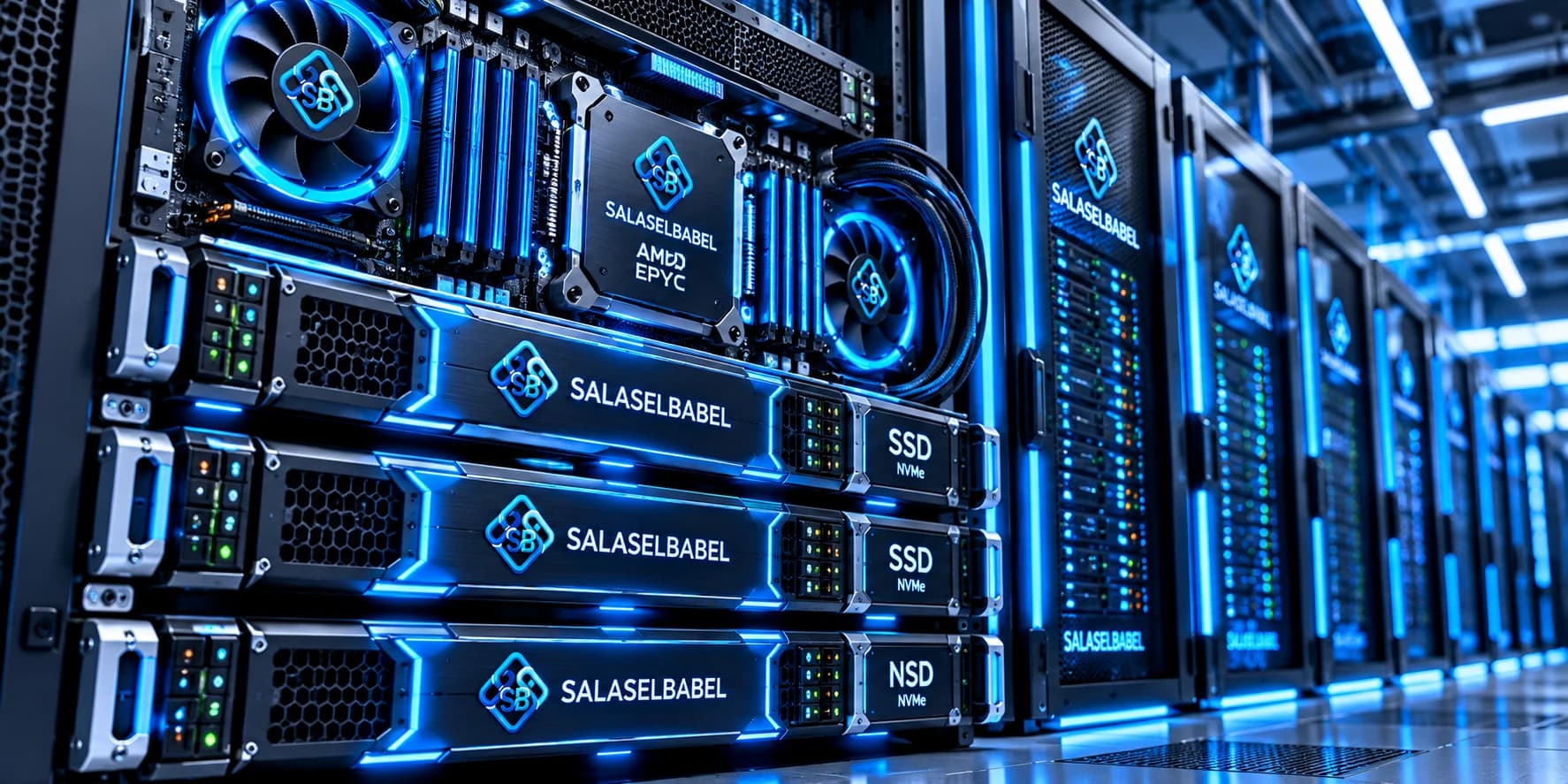 خوادم سلاسل بابل بمعالج AMD EPYC وتخزين NVMe